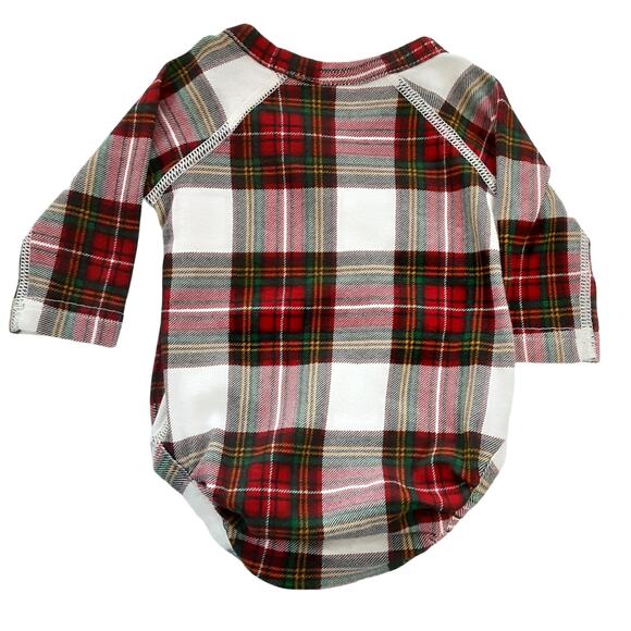 Hanna Andersson Christmas Baby Bodysuits Lot of 3 Long Sleeve Baby 0-3mo Holiday - Picture 3 of 8